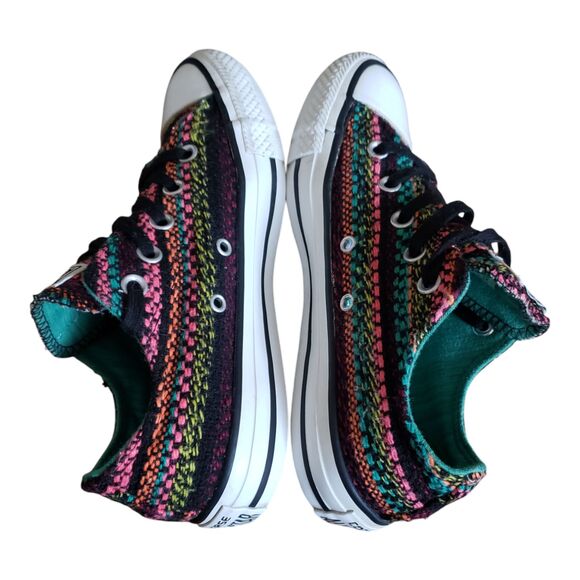 Converse All Star Parakeet OX Rainbow Boho Sneakers Low Top Women's Size 6 - Picture 9 of 11